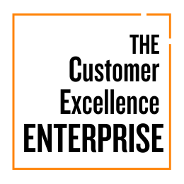 A black and orange logo with the words cxe 7 on a white background.
