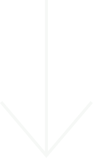 A white arrow pointing down on a white background.