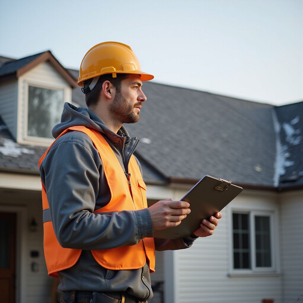 contractor installing roof