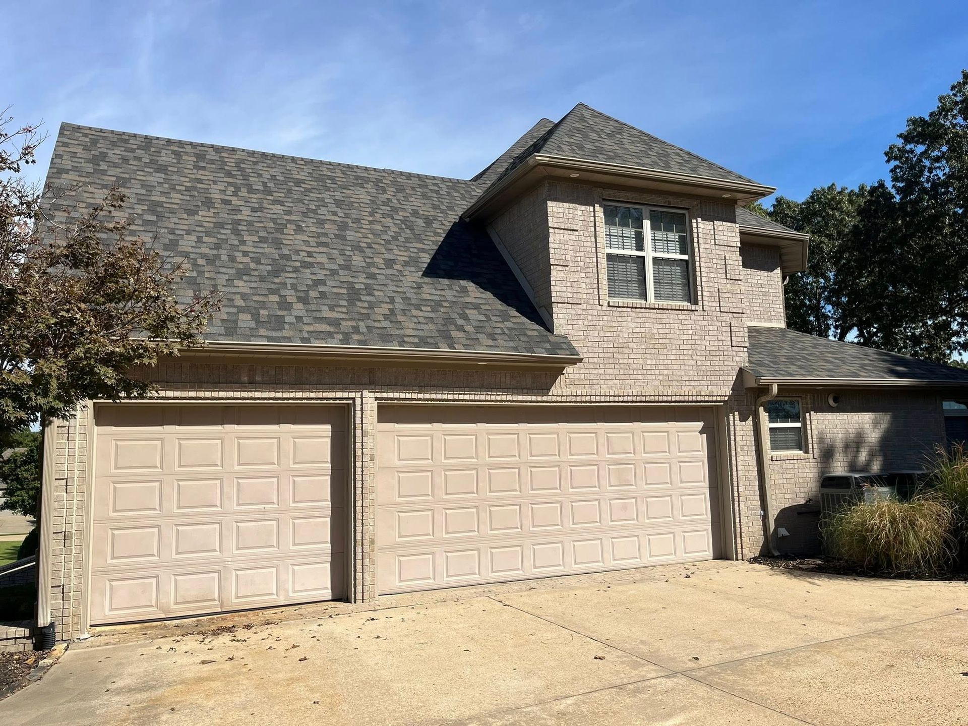 new roof on two story home