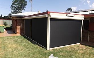 Patio with outdoor blinds - Outdoor blinds Toowoomba