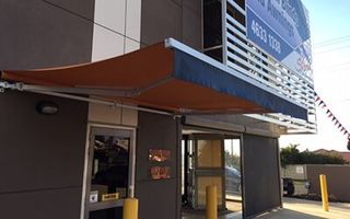 Business with awnings shading sunlight - Awnings Toowoomba