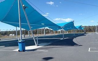 Carpark with shade sails - Shade sails Toowoomba