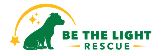 Green logo featuring a sitting dog under an arched line with stars, and the text 