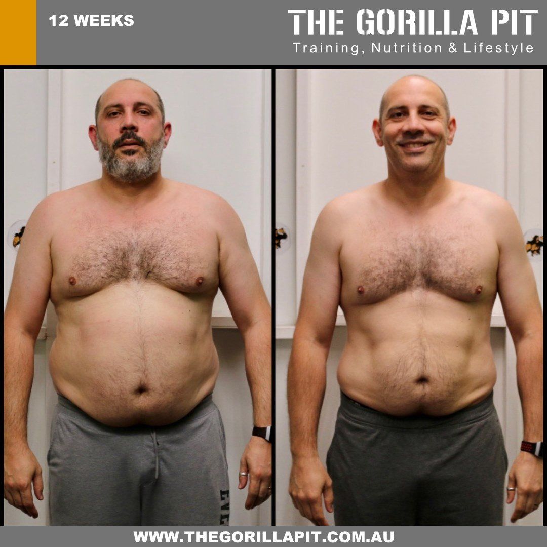 before and after fitness transformation of a man 11