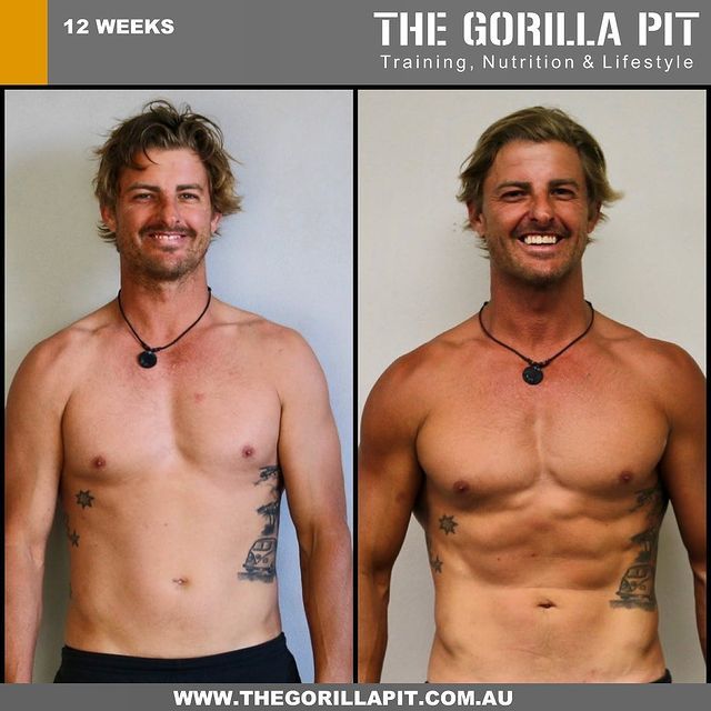 before and after fitness transformation of a man 10