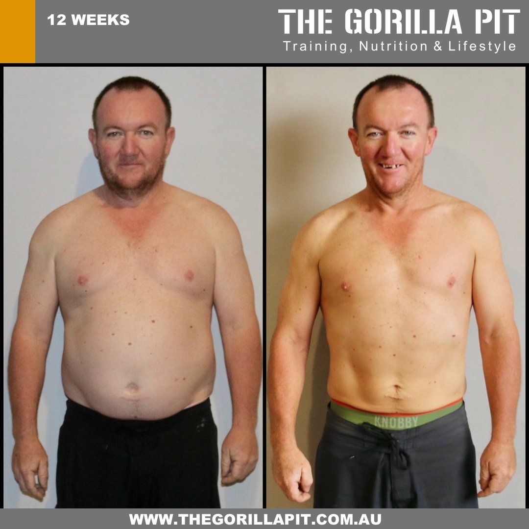 before and after fitness transformation of a man 8