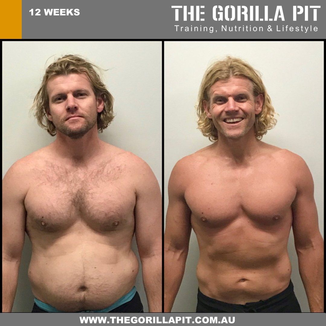 before and after fitness transformation of a man 3