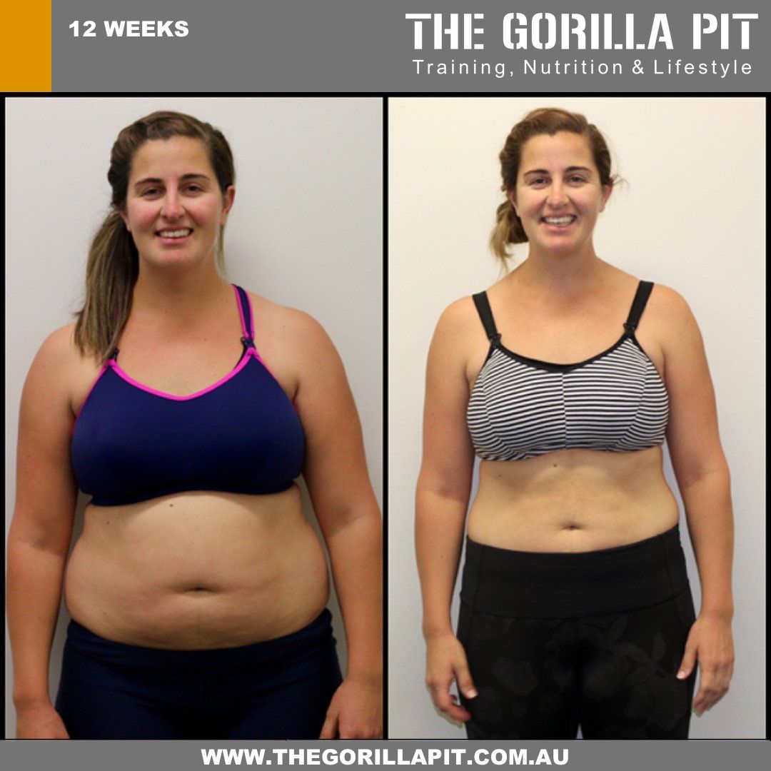 before and after fitness transformation of a woman