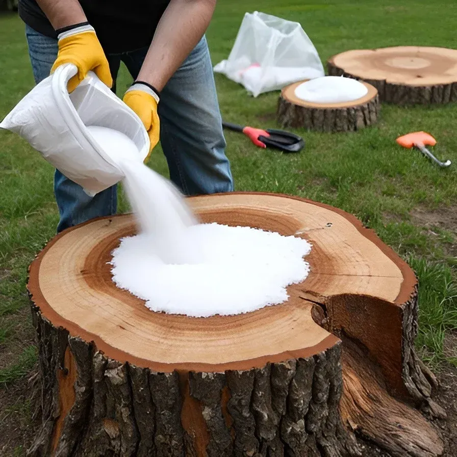DIY tree stump removal Epsom salt