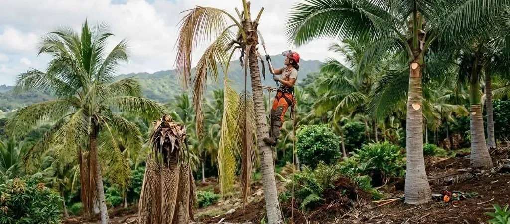 Hawaii coconut tree diseases pruning solutions 