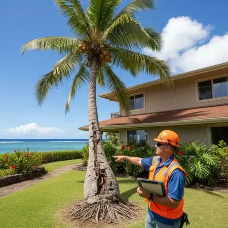 Oahu coconut tree removal safety risks