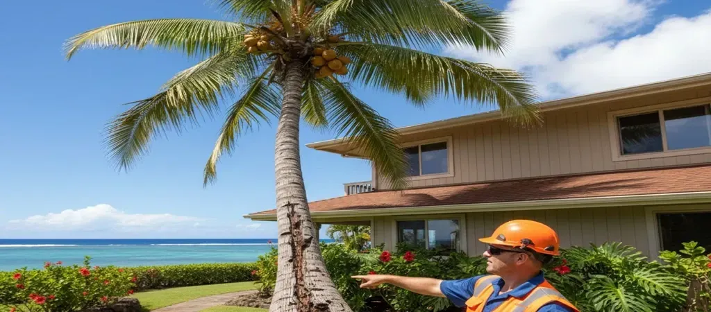 Oahu coconut tree removal safety risks