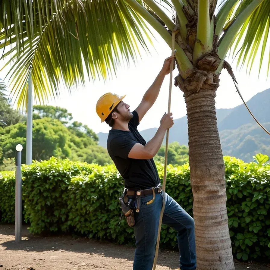 Professional Oahu tree care expert pruning