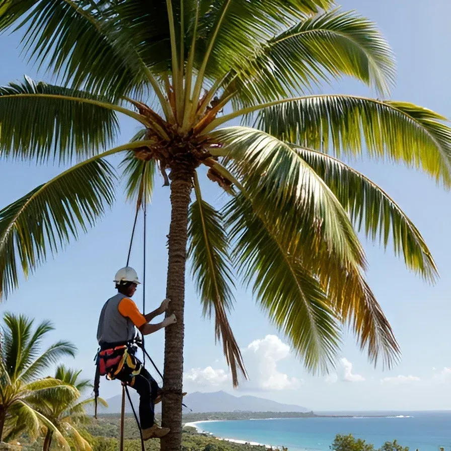 Professional coconut tree trimming services Hawaii