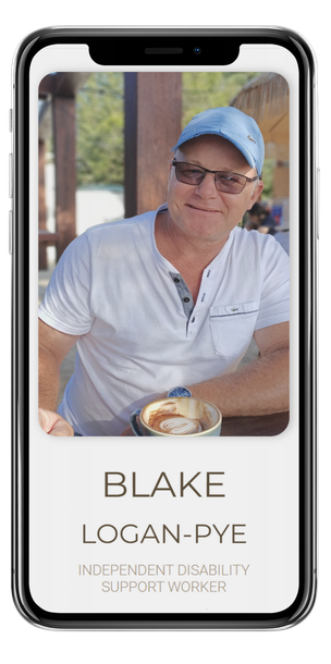 Independent Disability Support Workers Info eCard Example.