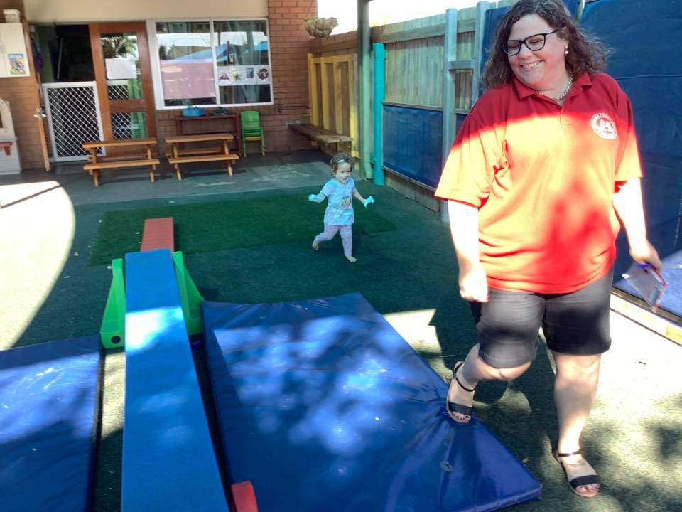 Teacher & Child Playing — Child Care in Bowen, QLD