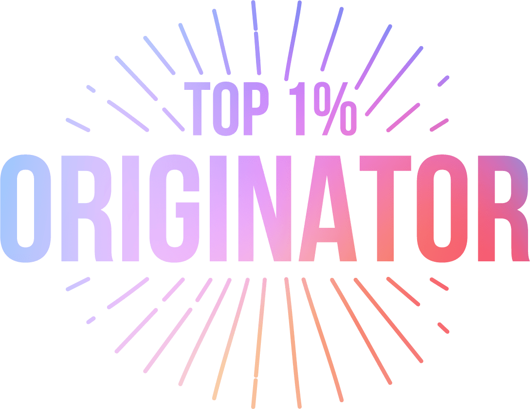 Luminate Home Loans top 1% originator logo