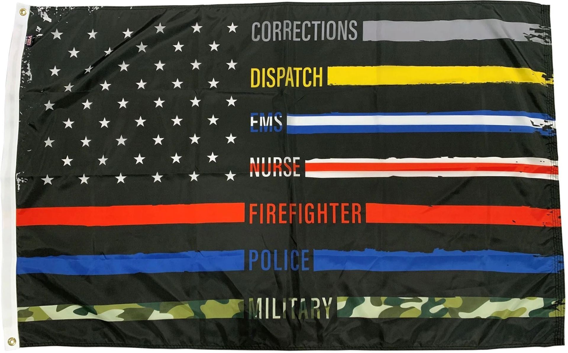 A plaque that says every day a member of emergency services or the military pays the ultimate sacrifice