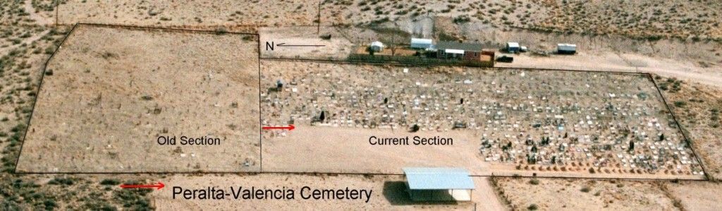An Aerial View of the Peralta-Valencia Cemetery As Seen From The West