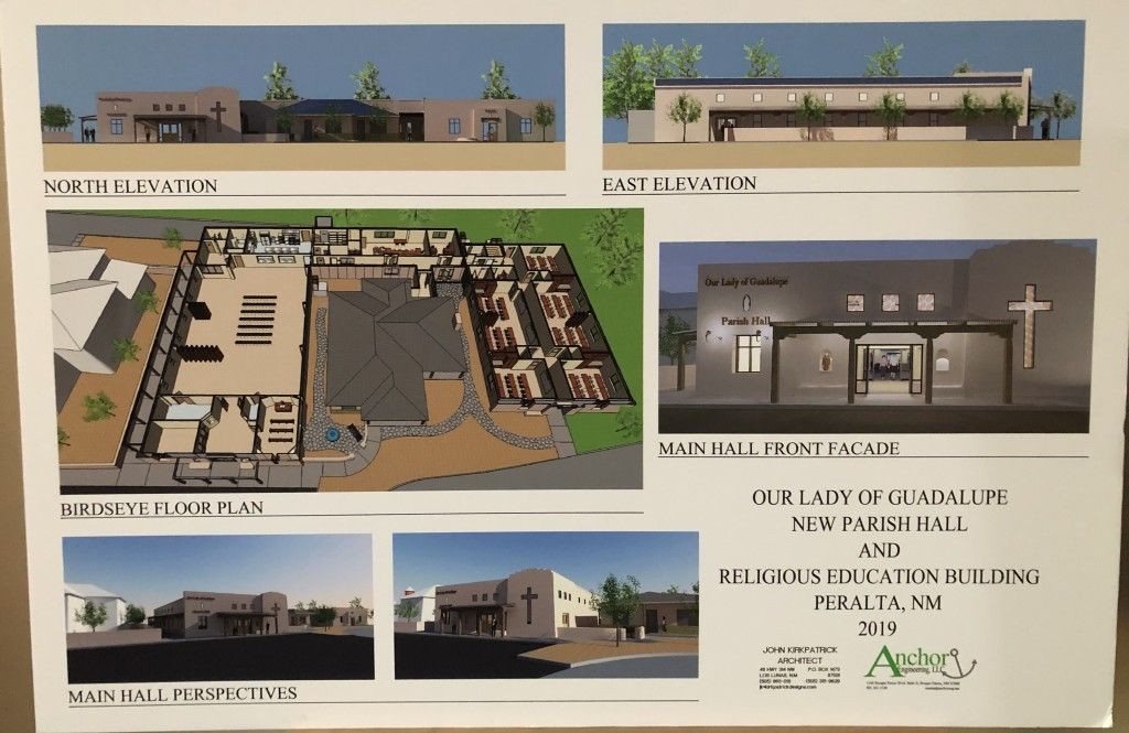Architectural rendering of Our Lady of Guadalupe Parish Hall.