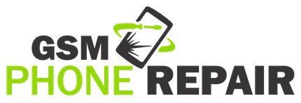 A logo for a phone repair company called gsm phone repair.