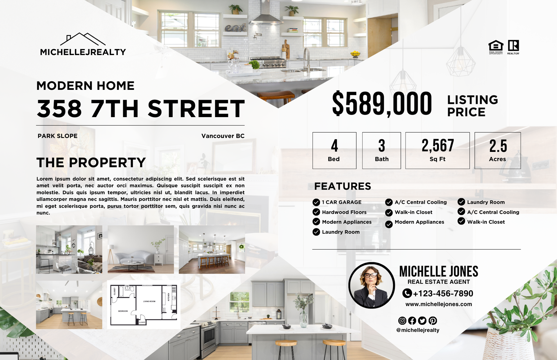A modern home is for sale on 358 7th street.