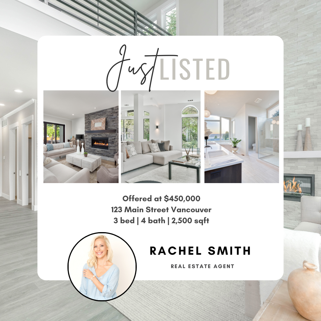 A real estate agent has just listed a house in vancouver