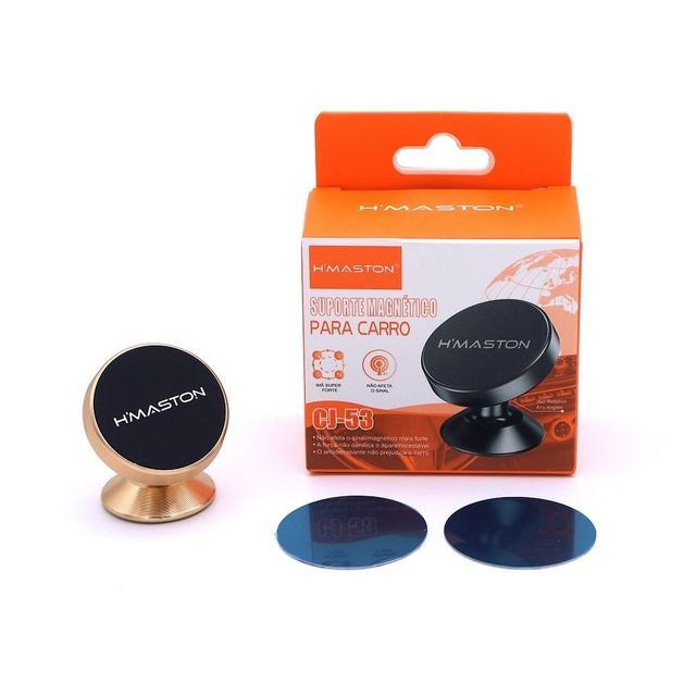 Um suporte magnético para telefone hmaston em uma caixa