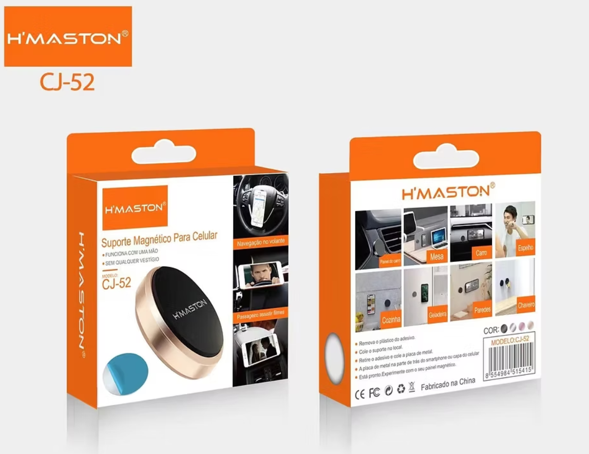 Um suporte magnético para telefone hmaston em uma caixa