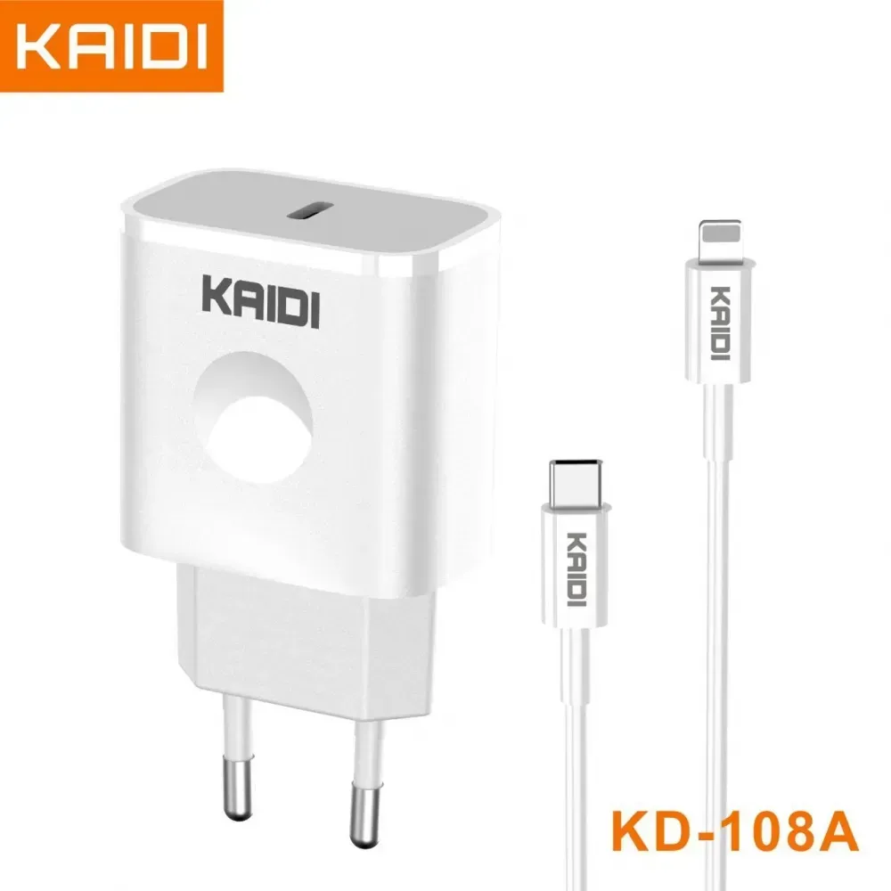 Um carregador kaidi com um cabo conectado a ele.