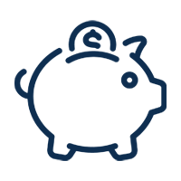 Piggy Bank Icon — Fort Worth, TX — Grace Memorial Funeral and Cremation
