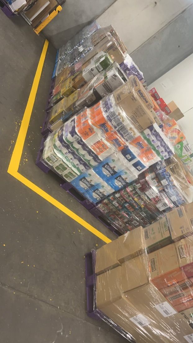 A warehouse filled with lots of toilet paper and boxes — Hobart, TAS — Campbell Painters Pty Ltd