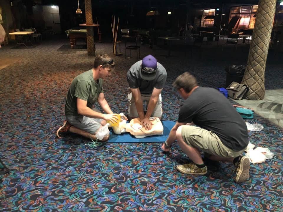 Demonstrating chest compressions | Mildura, VIC | Mildura First Aid Services