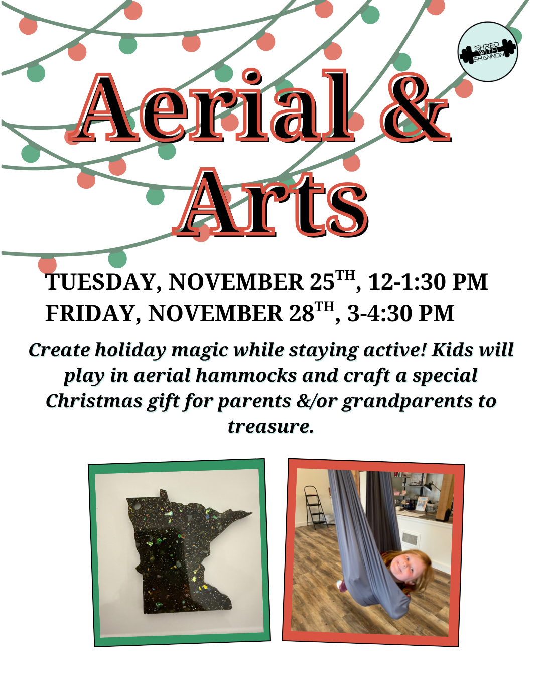 Art Class for Kids
Aerial Hammocks for Kids