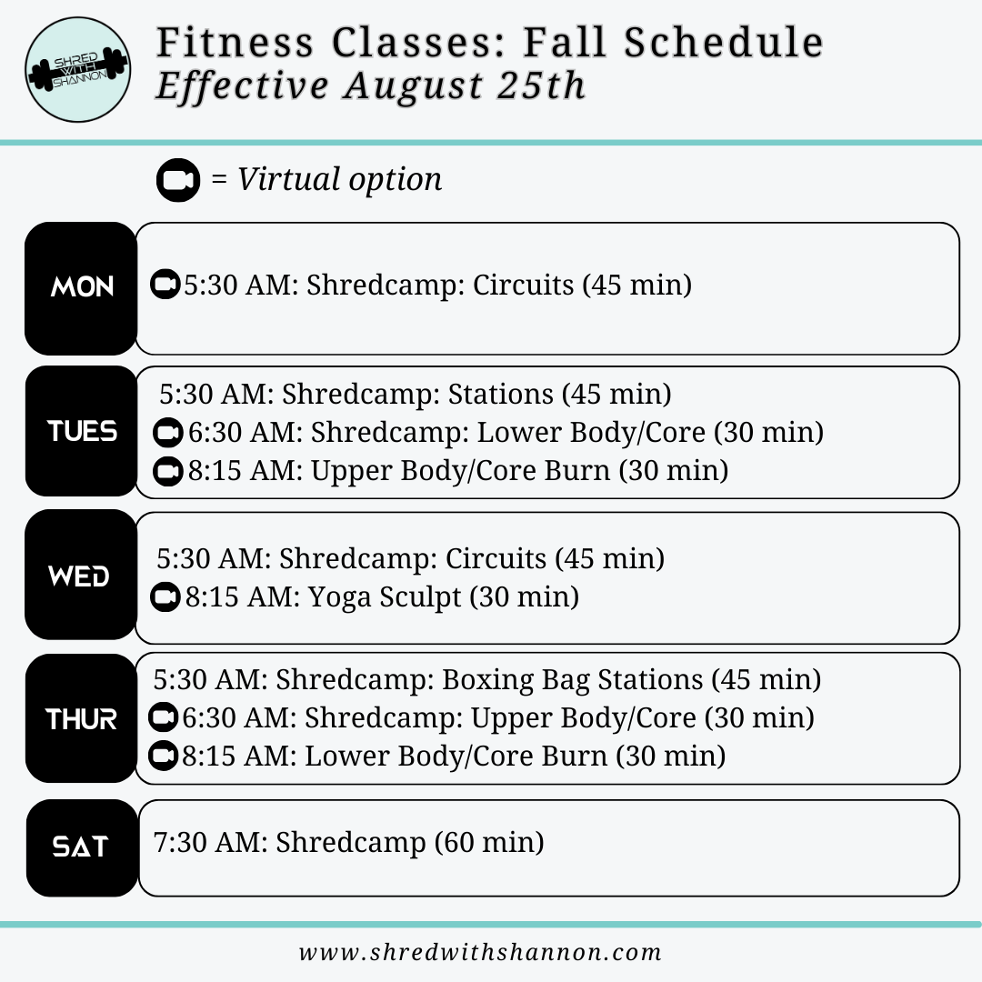 SWS class schedule