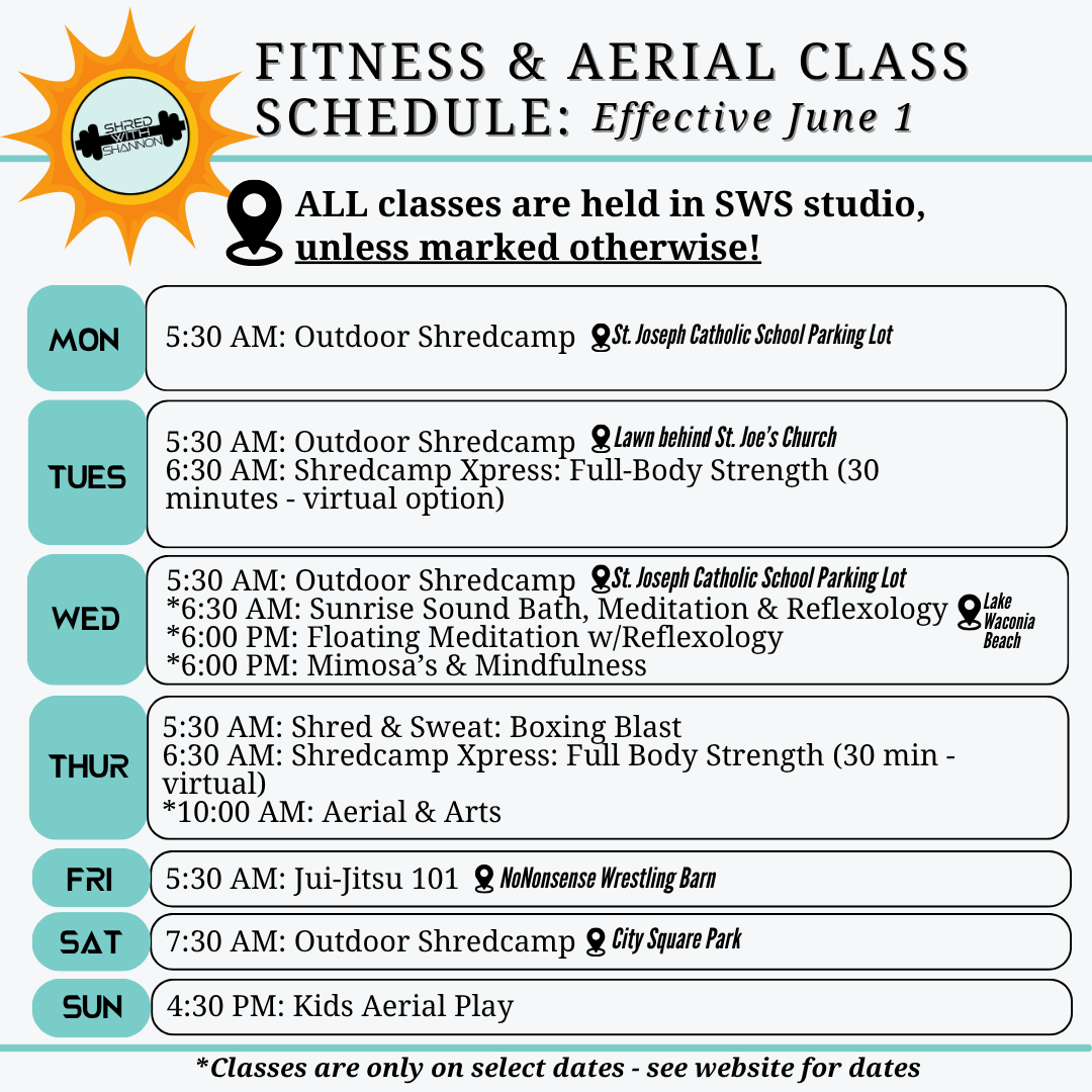 fitness schedule