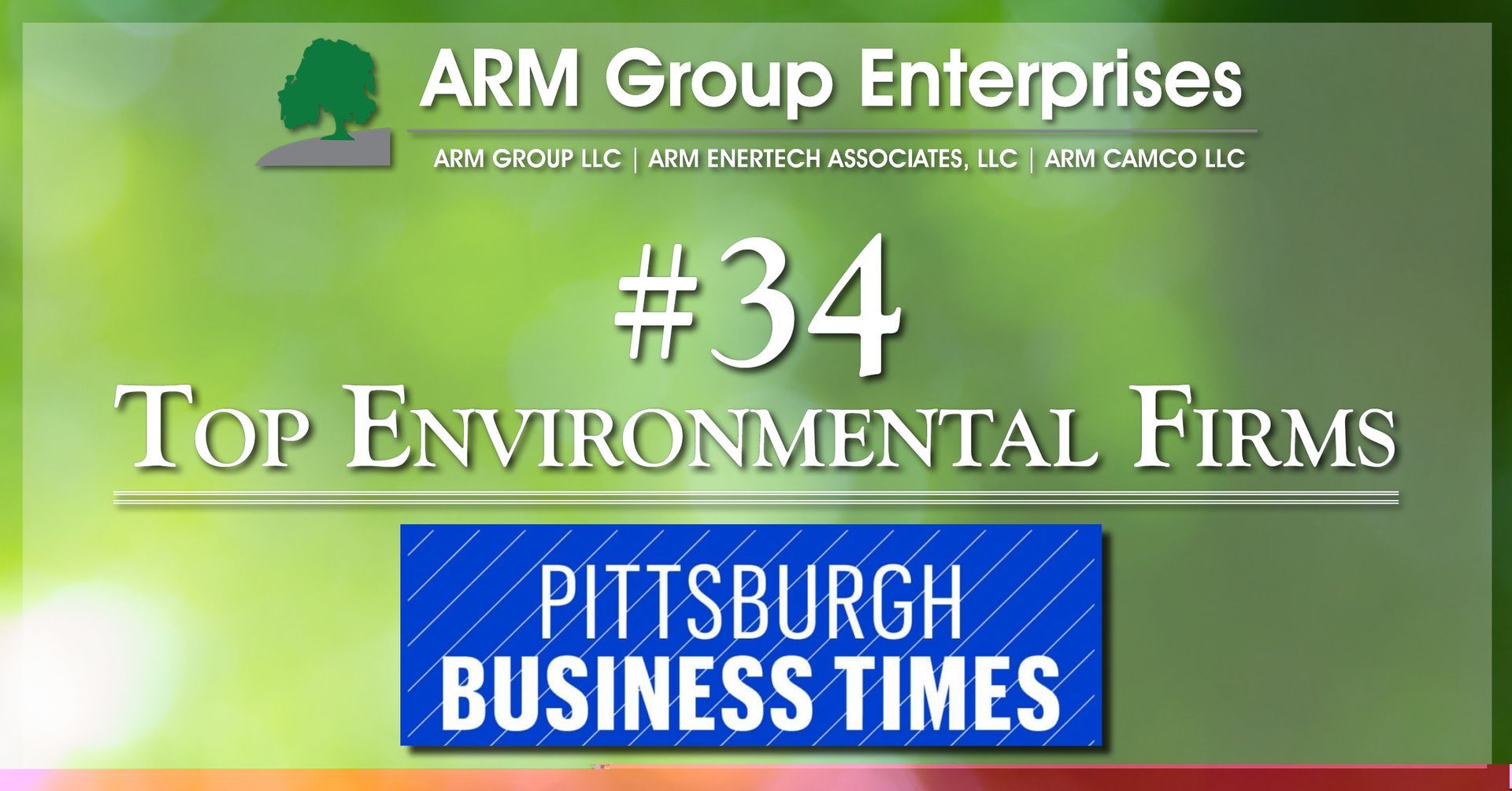 ARM Group Pittsburgh Business Times’ 2025 List of Top Environmental Firms