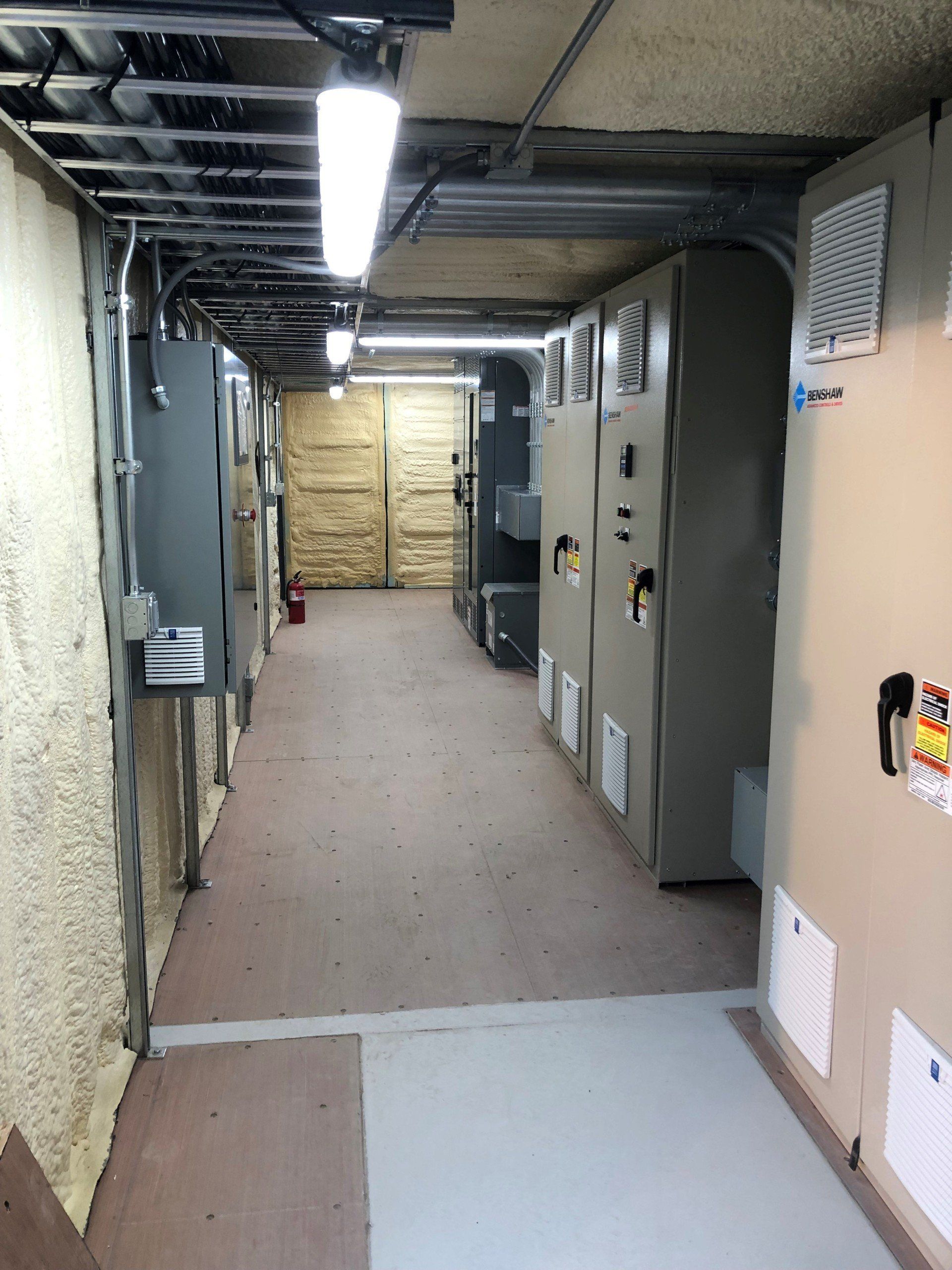 Inside Modular facility