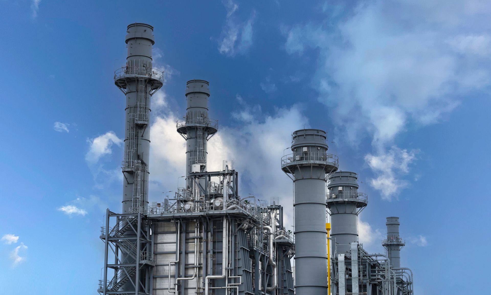 Natural Gas Plant generating power for distribution