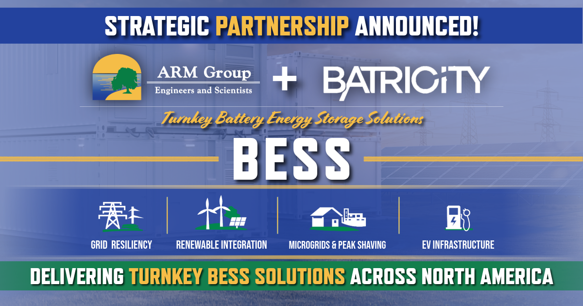 ARM Group & Batricity Partner on Battery Energy Storage Solutions (BESS)