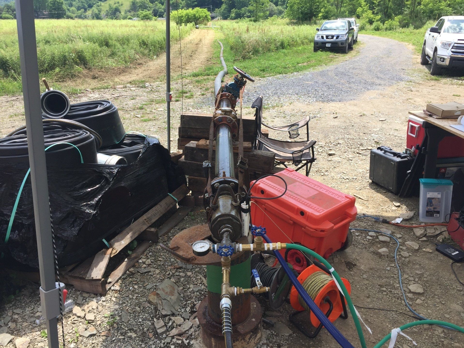 Pumping Test set up 
