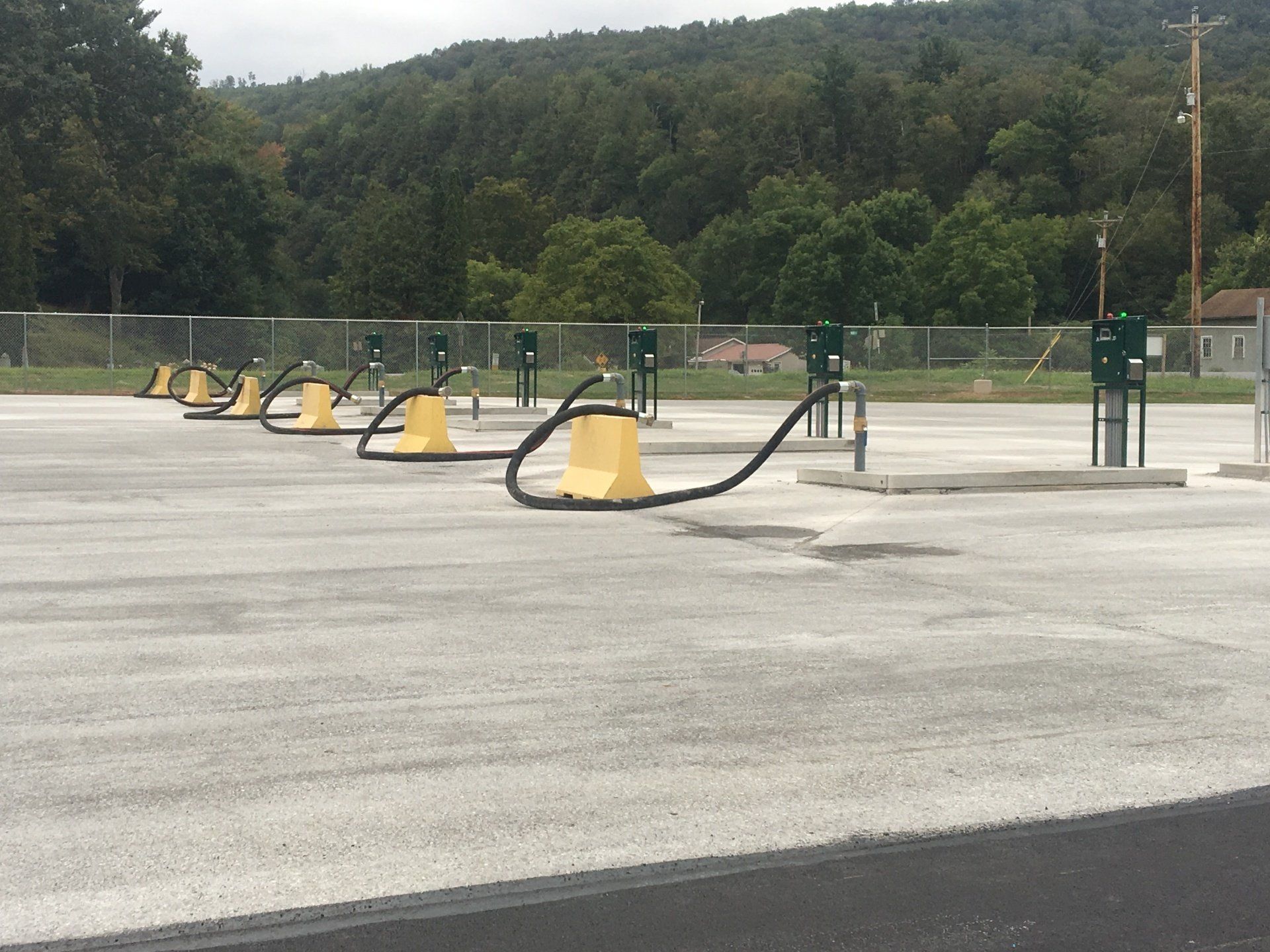 Unmanned pumping stations for tankers to fill up. ARM Group Natural Gas