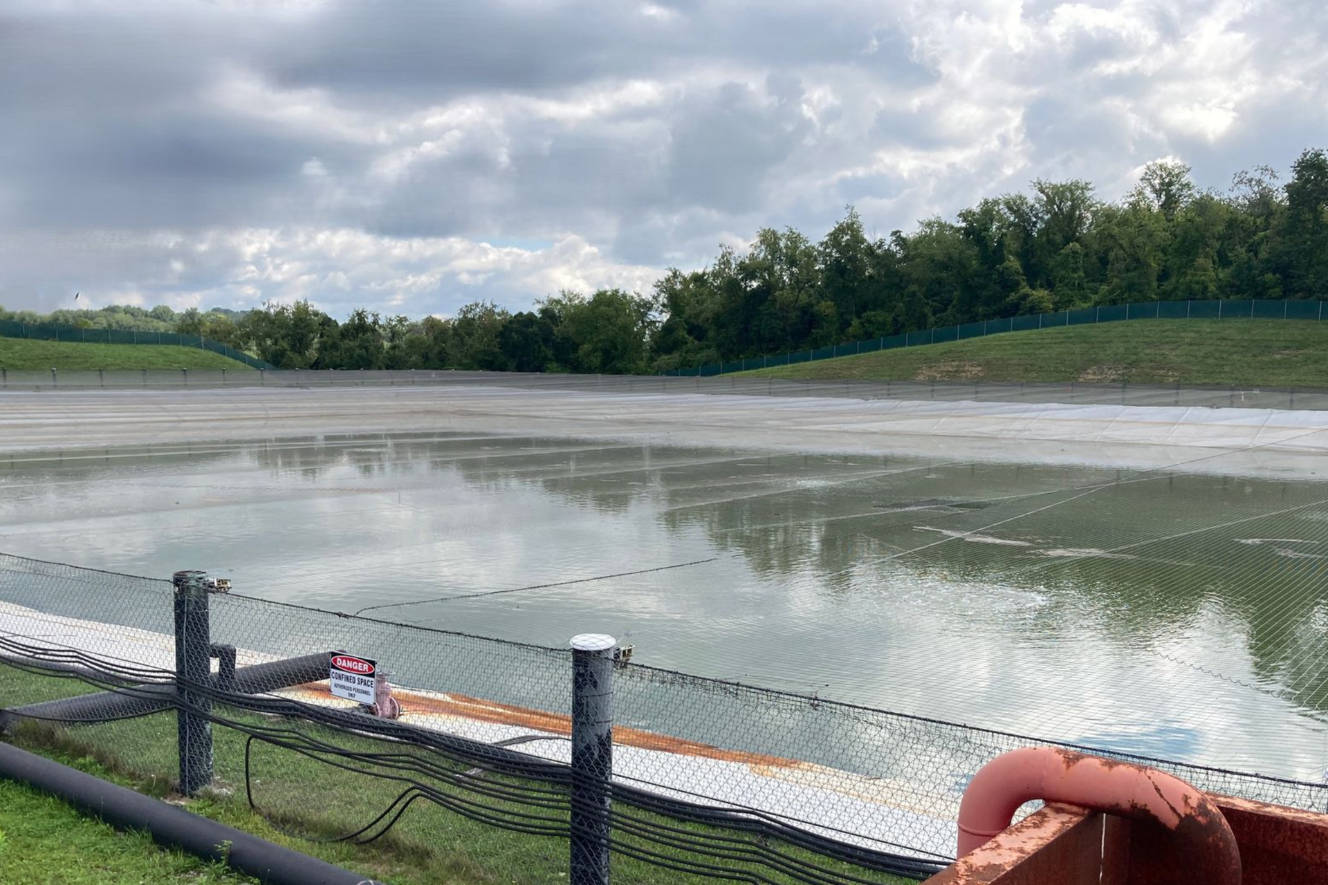 ARM Group Natural Gas Water Management Services | Water impoundment that provides water to natural gas site