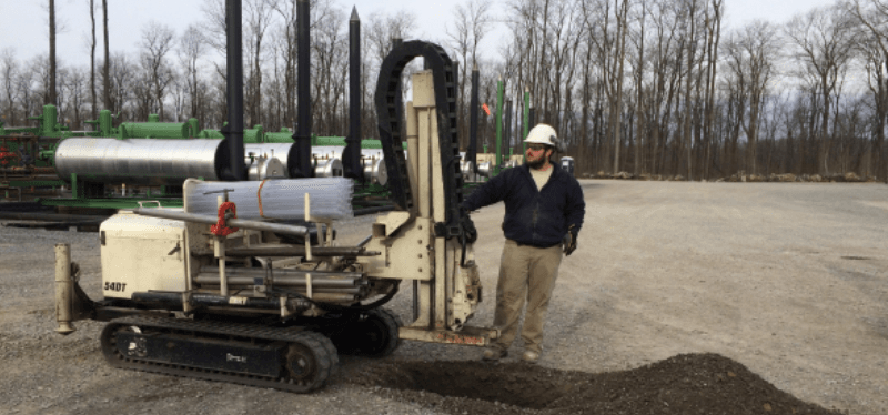 Drill rig providing testing for a water supply well | Natural Gas Services
