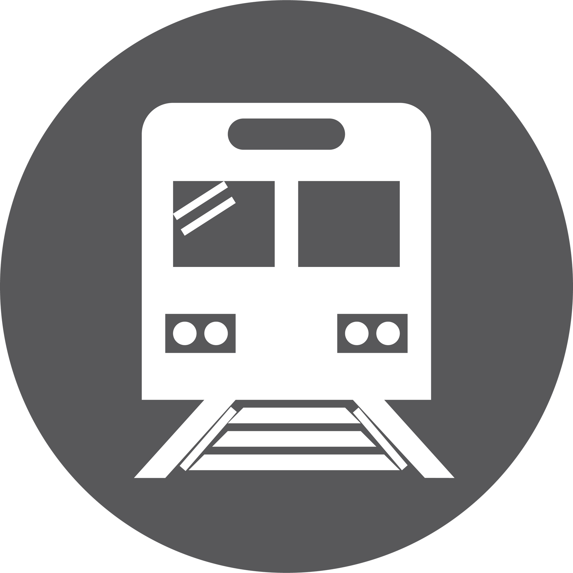 Icon of train on track to show transportation | ARM Group Energy & Power