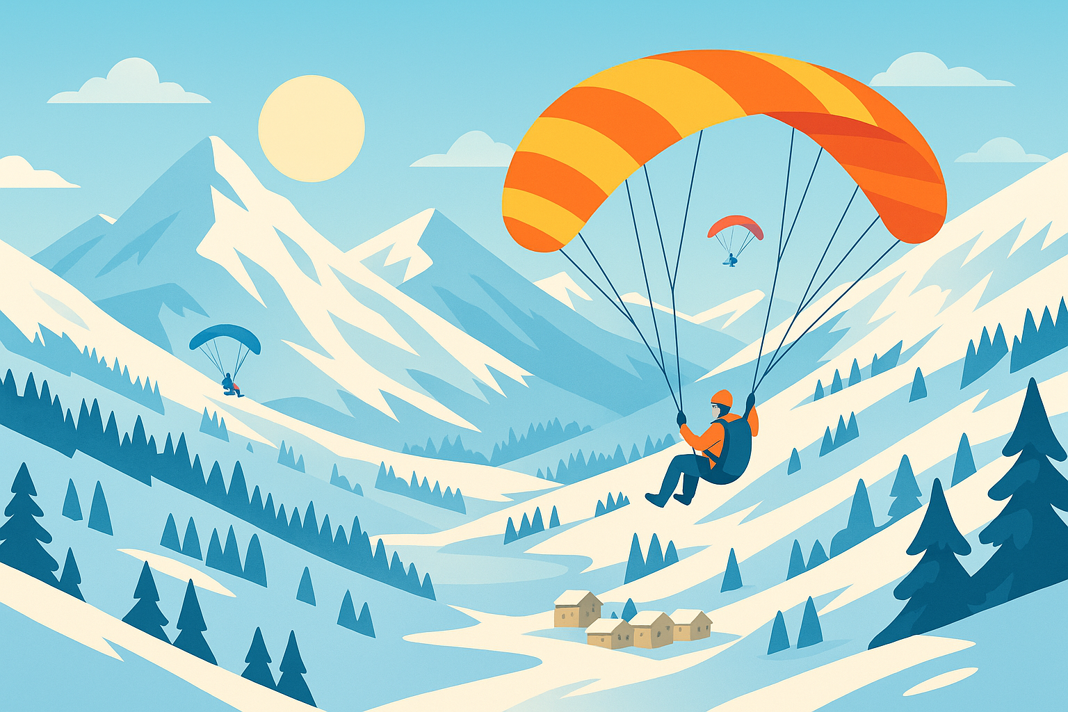 Adventure Holiday Destinations: Winter Paragliding in Switzerland