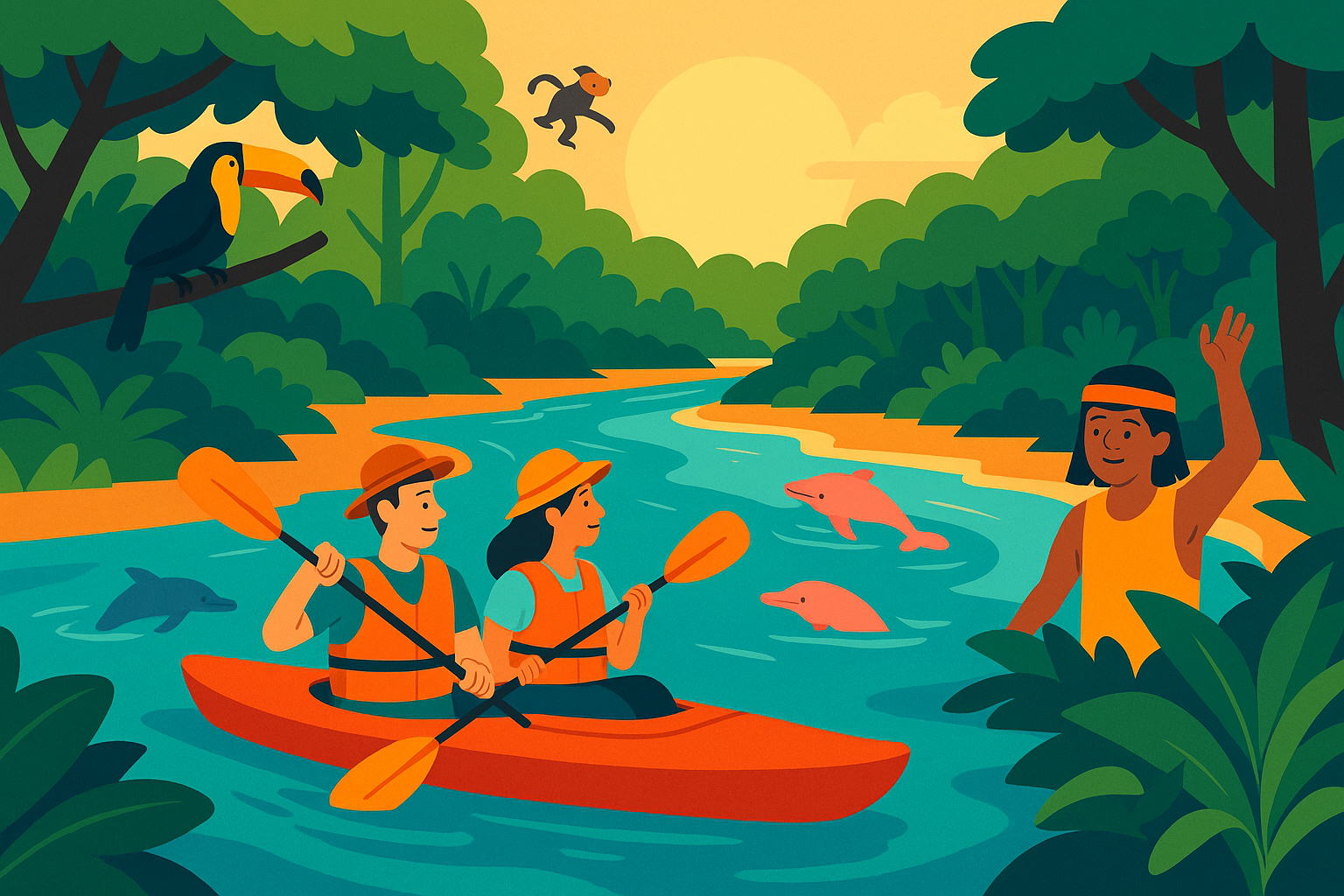 Kayaking Holidays: Explore the Amazon River by Paddle