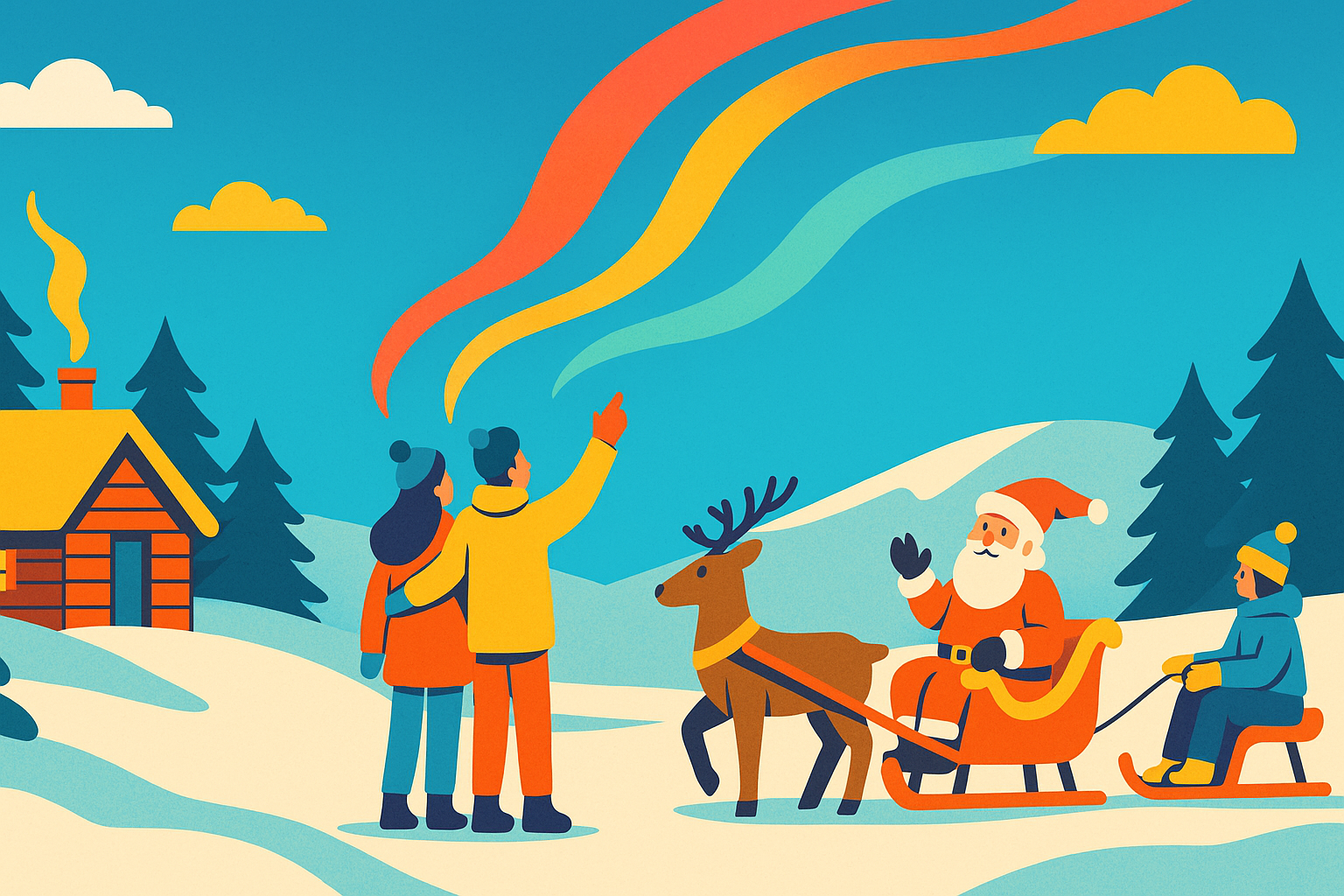 Lapland Winter Wonderland Holidays: Northern Lights & Santa
