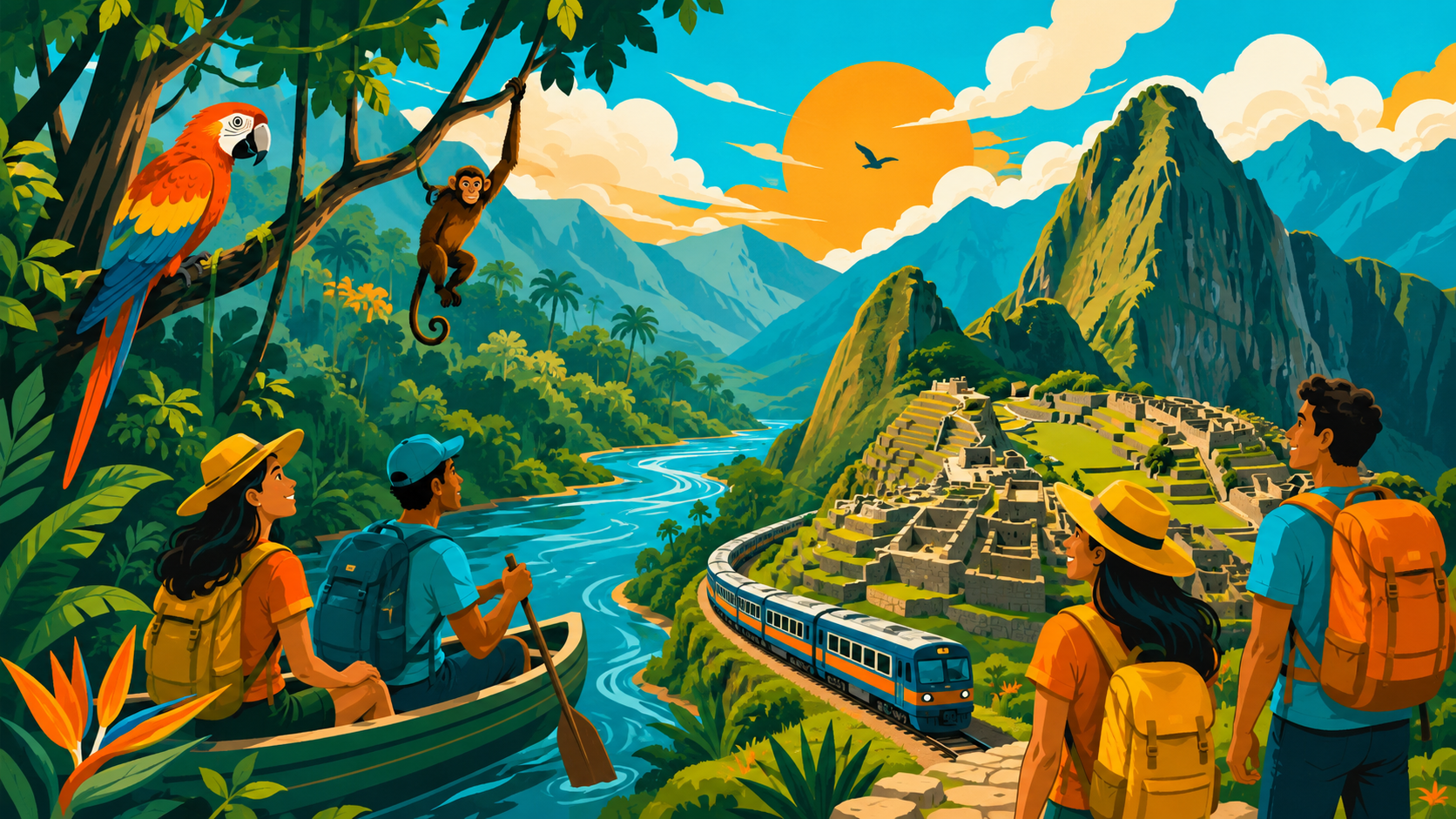 Amazon and Machu Picchu holiday in Peru combining rainforest, Sacred Valley and ancient Inca ruins